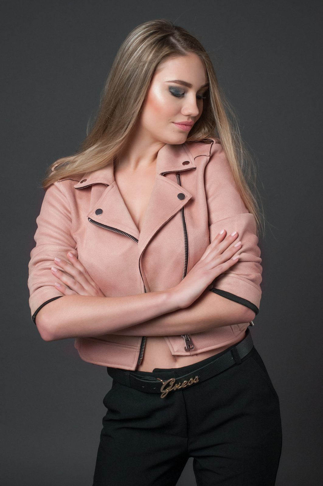 Foto líčení - detail make-upu modelky