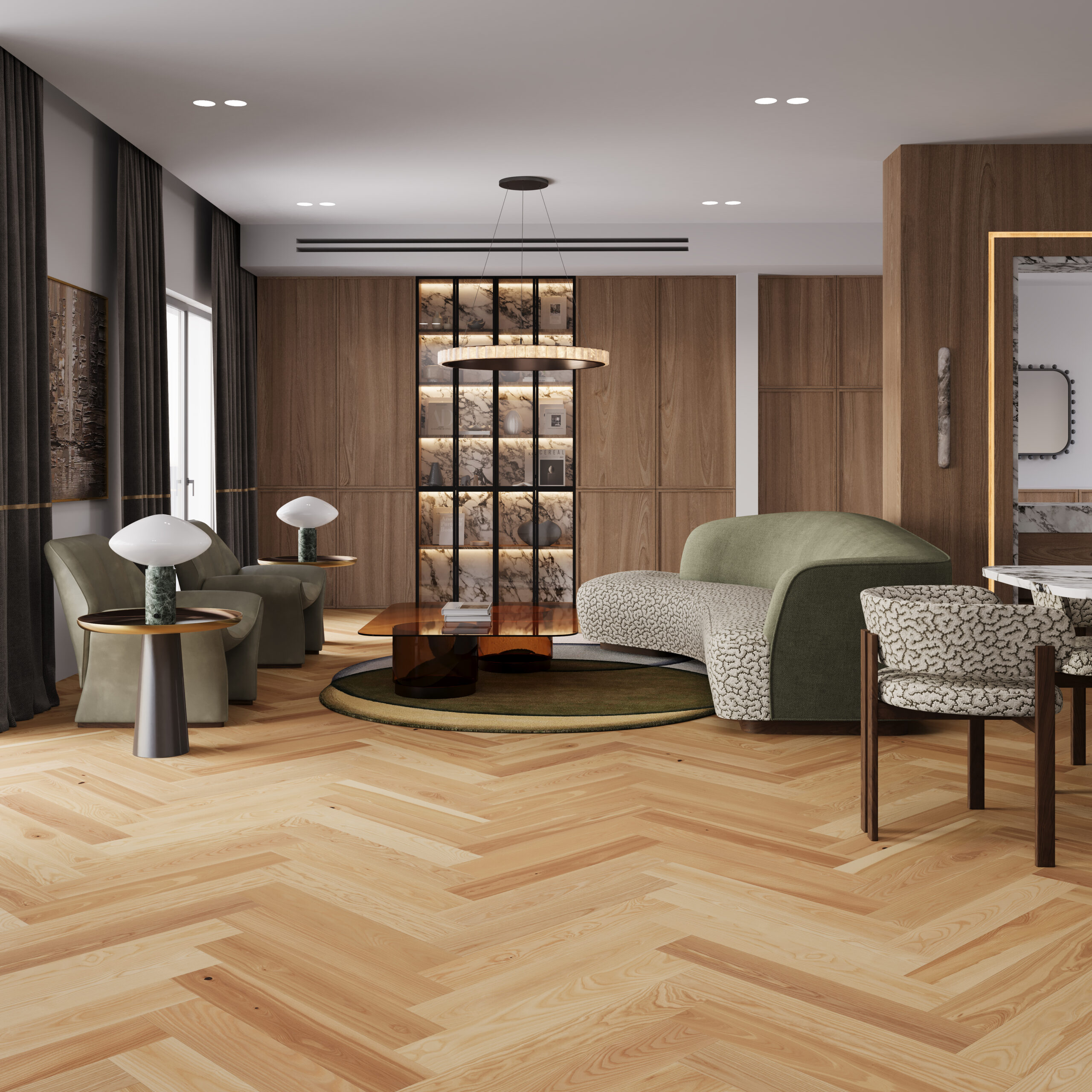 Jasan AURIC Herringbone 130 1WC000019 - Třívrstvá dřevěná podlaha