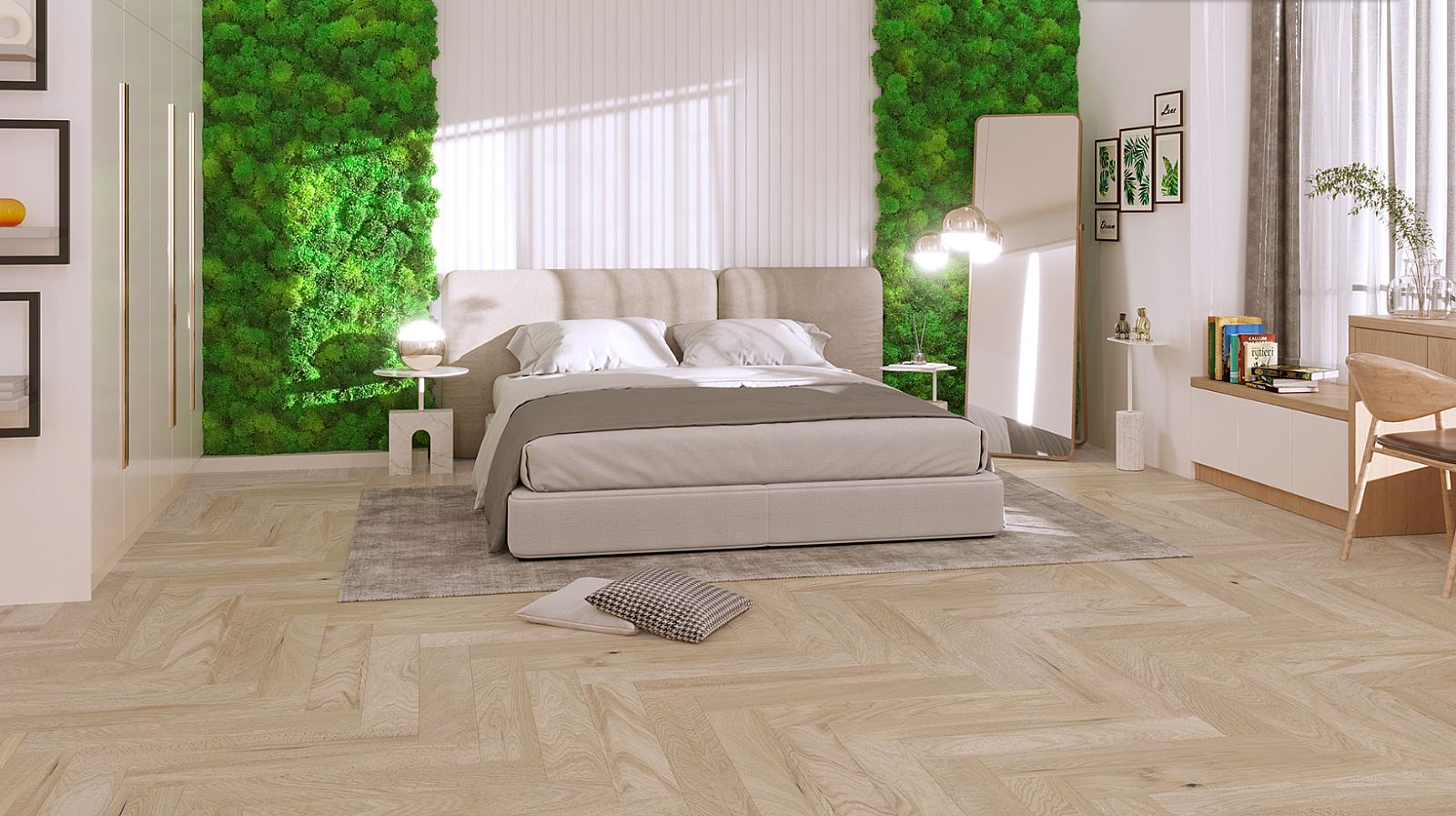 Dub BALOS Herringbone 130 1WC000009 - Třívrstvá dřevěná podlaha