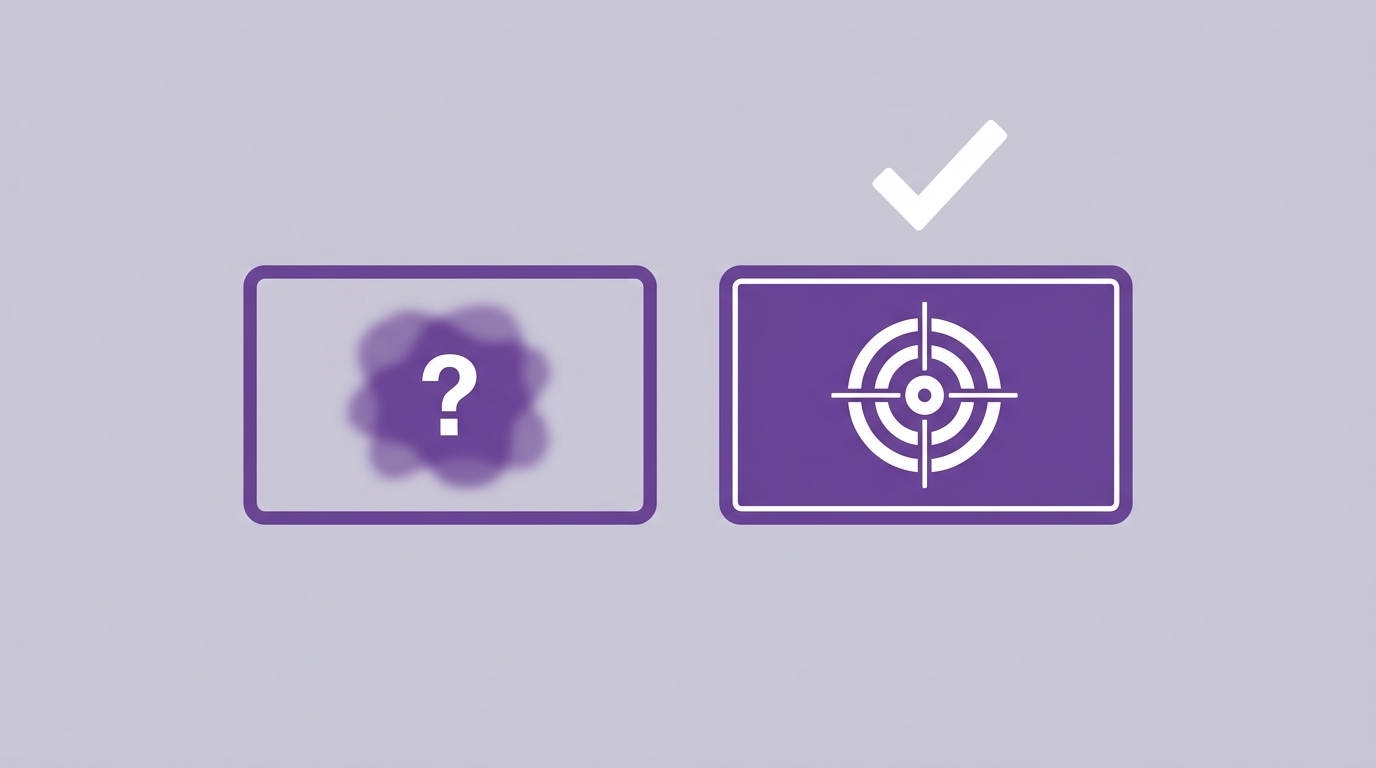 Clear, precise tool naming vs vague naming — the agent can only choose correctly when the label is specific