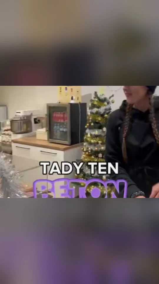 TikTok video Beton s titulkem TADY TEN BETON