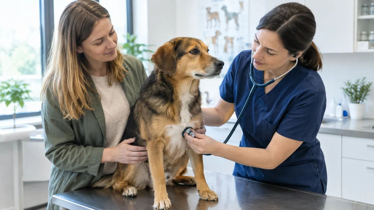 Pes u veterináře v rámci pojištění Colonnade