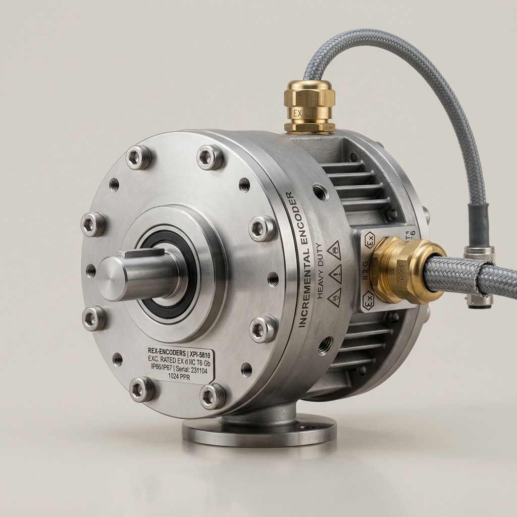 TR Electronic incremental rotary encoder, robust housing