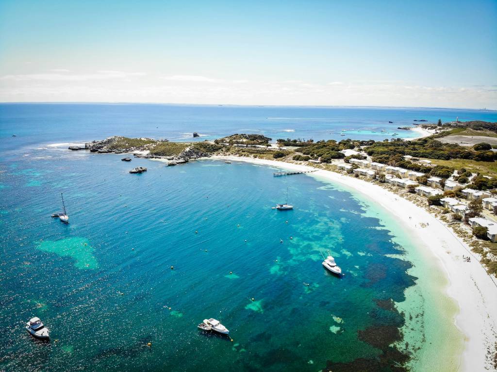 A photo of one of the beaches on Rottnest island WA