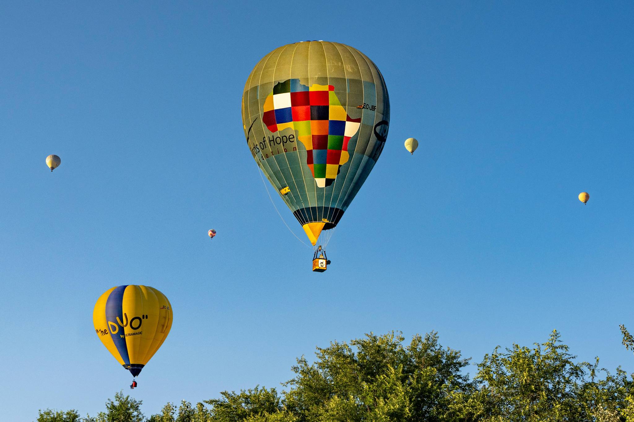 See Canberra from a hot air balloon