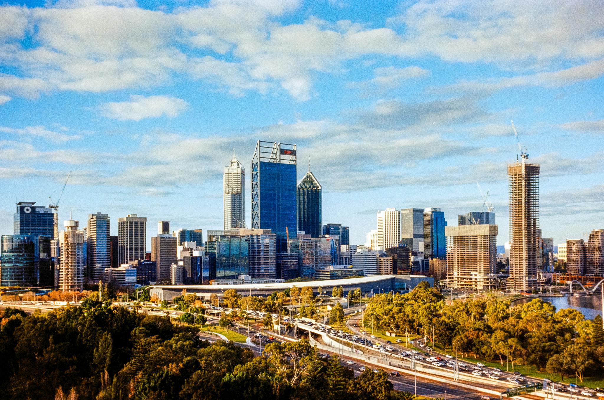 Skyscrapers in Downtown of Perth, Western Australia