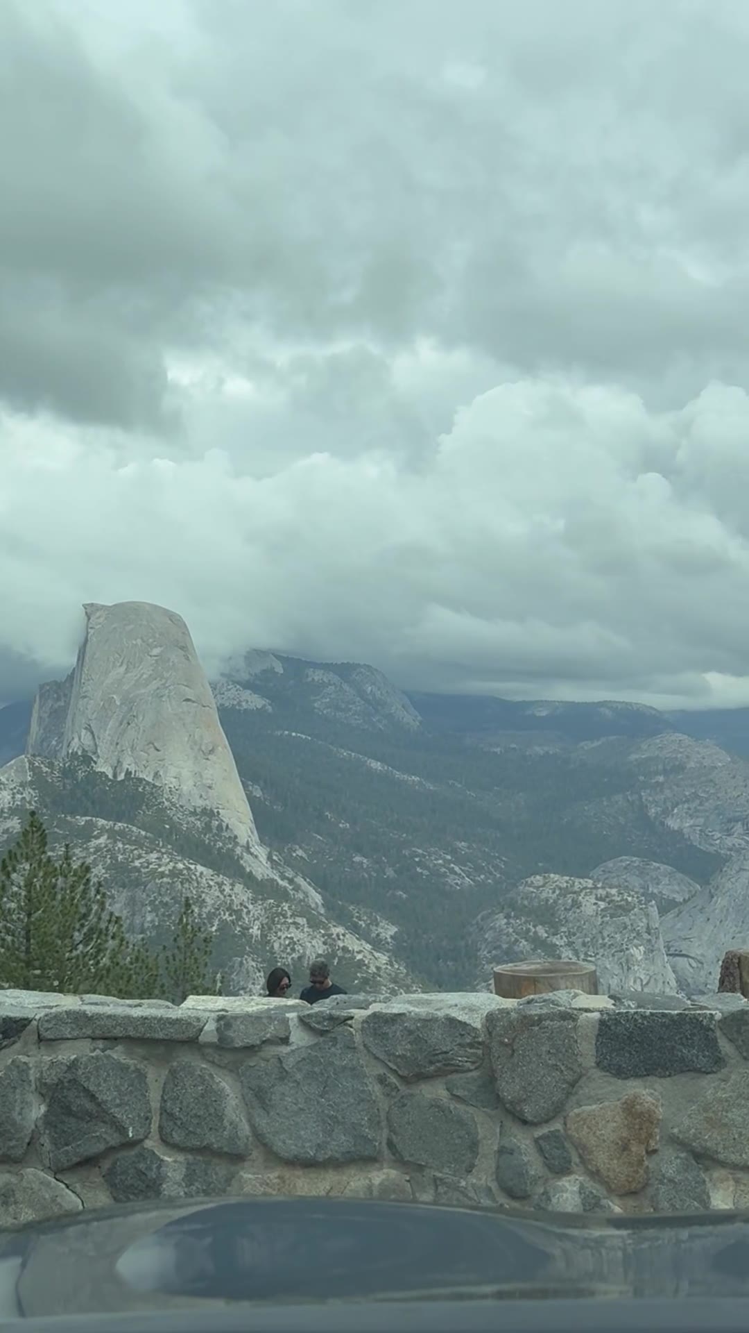 Half Dome and Yosemite's high country seen from Glacier Point