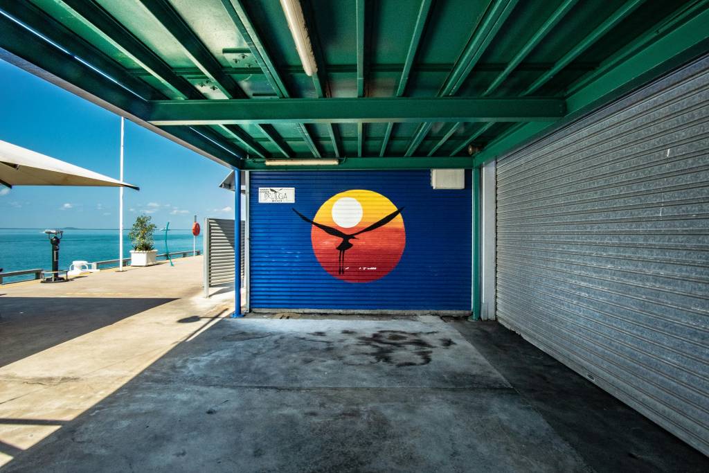 Mural at darwin foreshore, northern territory