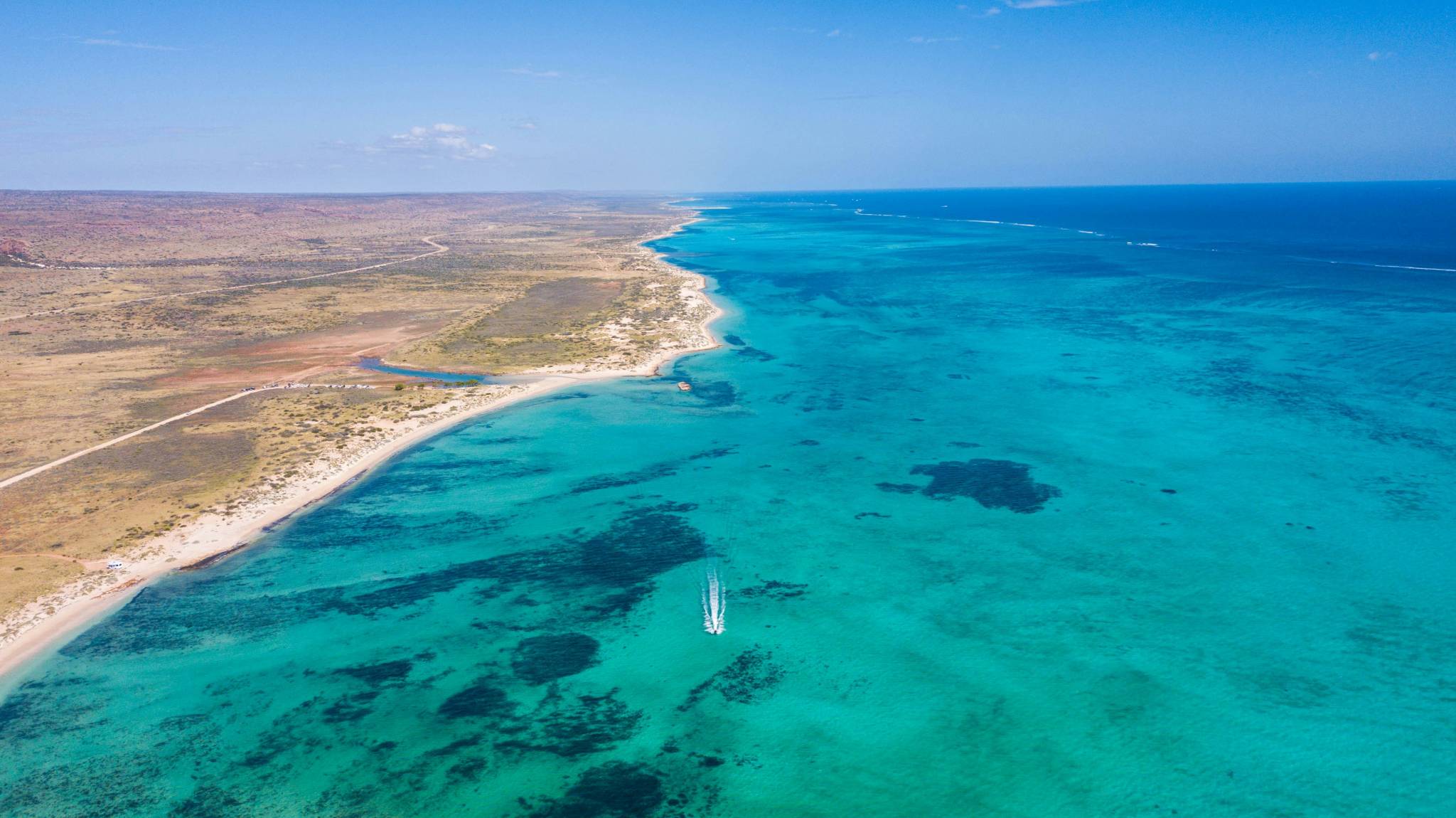 Aerial view of ningaloo