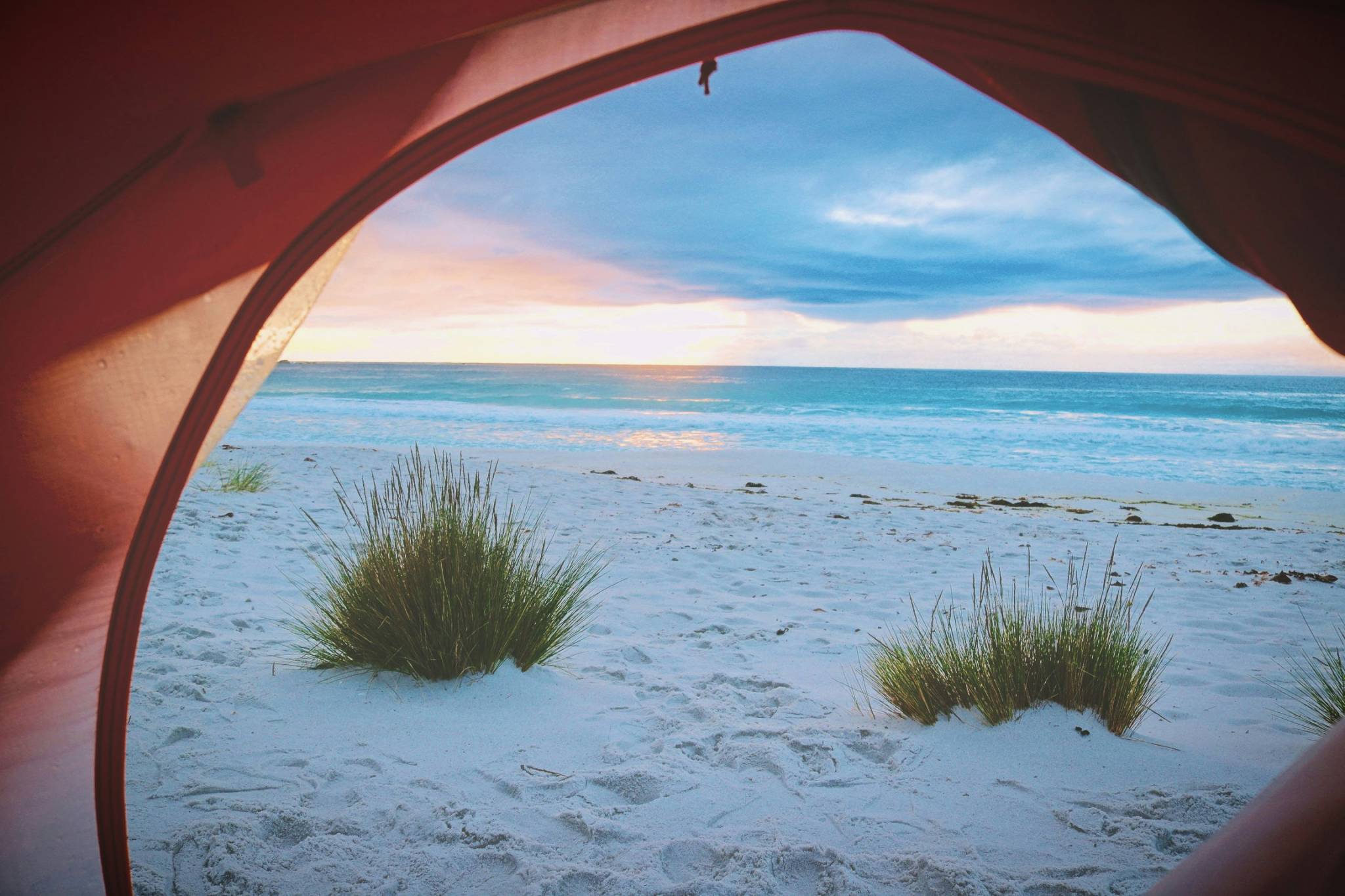 Camping on the beach nsw.