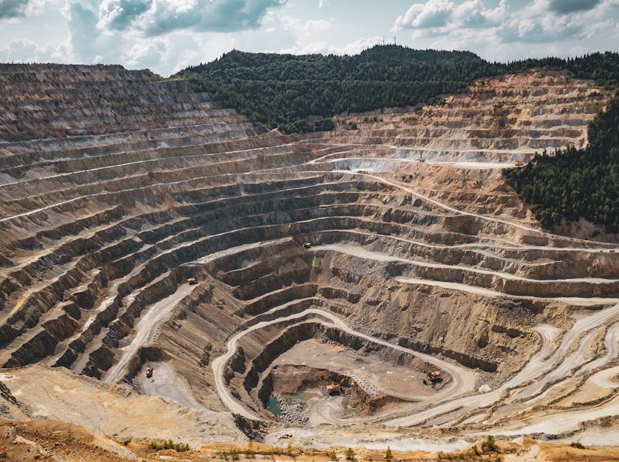 An open-cut mine in regional Australia