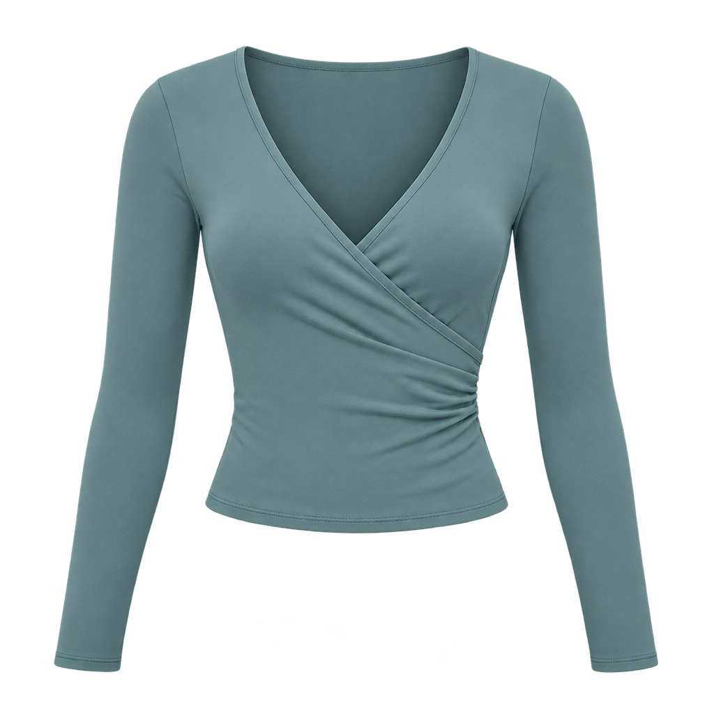 Støvet teal yoga-wraptop