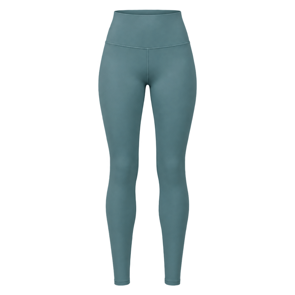 Støvet teal yogaleggings
