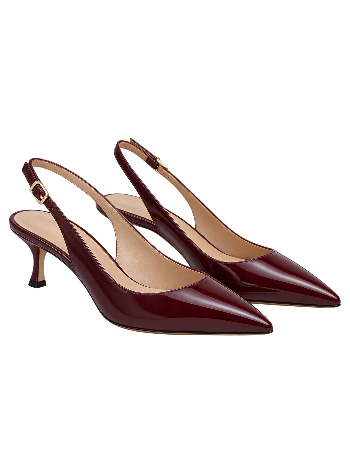 Oxblood slingbacks