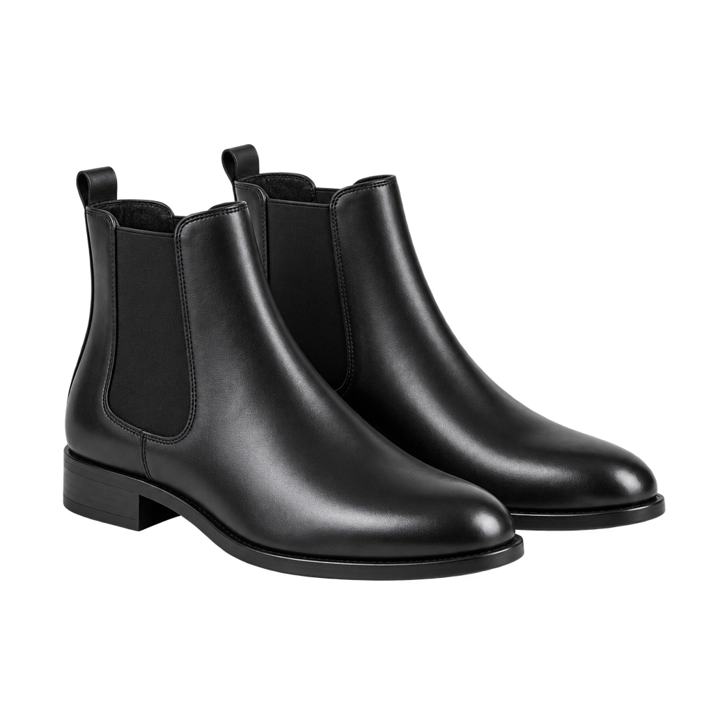 Sorte Chelsea boots