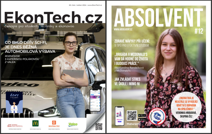 Časopisy EkonTech.cz a ABSOLVENT