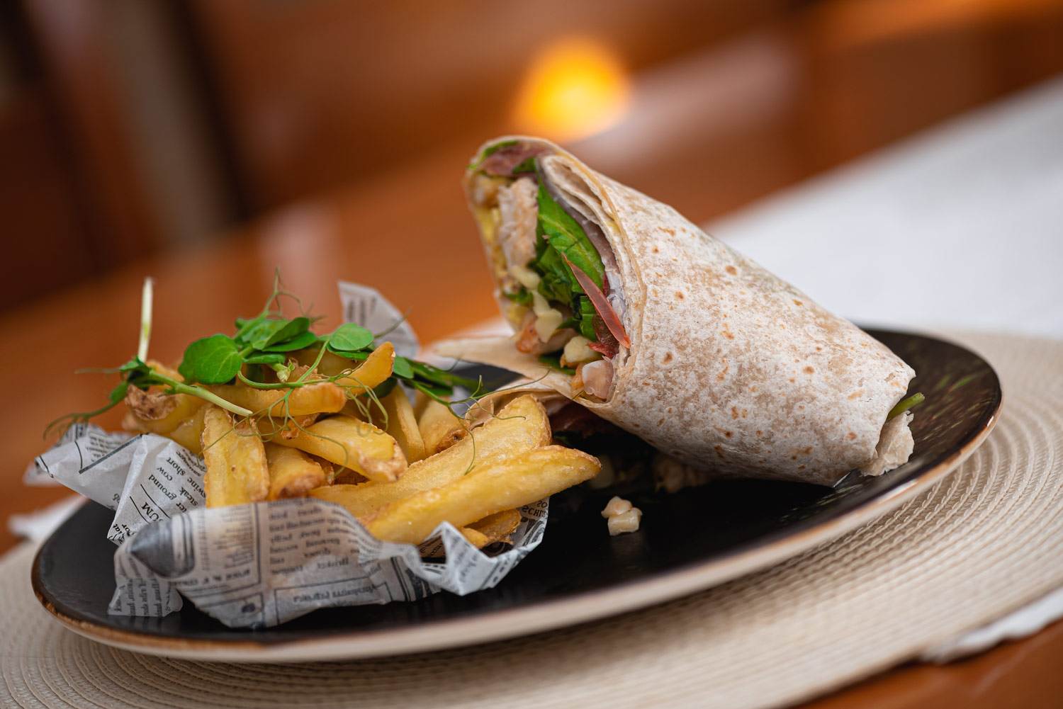 Tortilla wrap italian