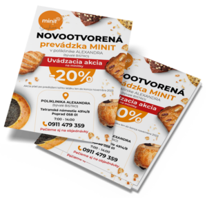 Dva farebné reklamné letáky