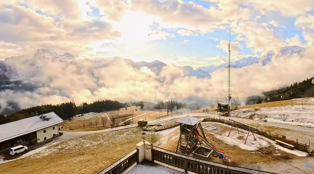 Ranní mlha nad Loferem: timelapse z Loderbichlu