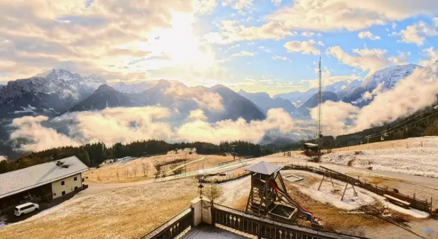 Ranní mlha nad Loferem: timelapse z Loderbichlu