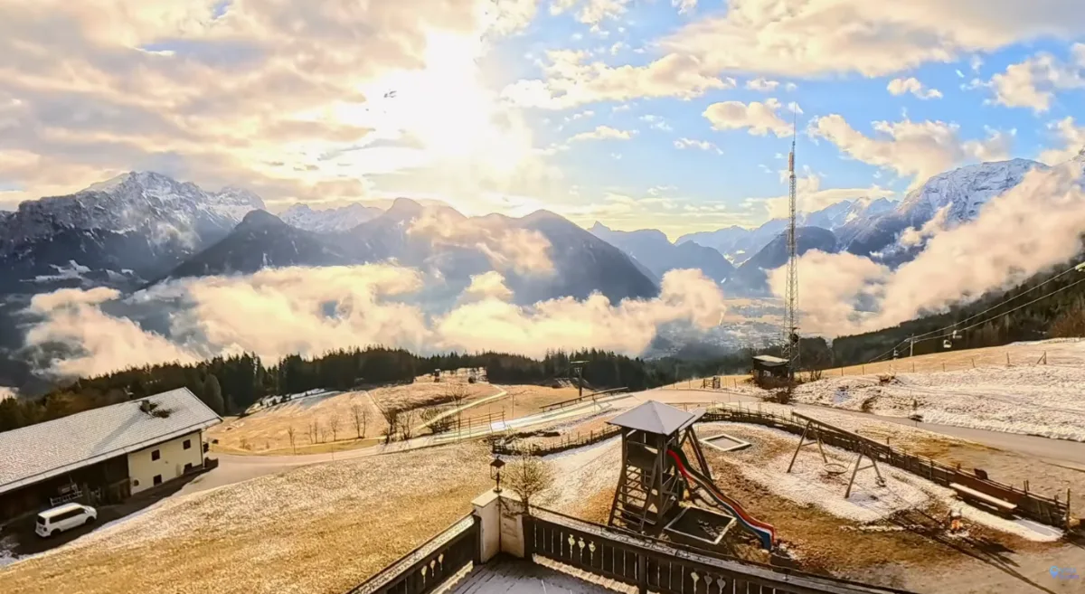 Ranní mlha nad Loferem: timelapse z Loderbichlu