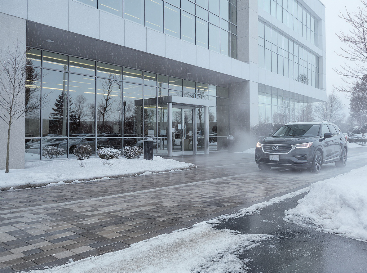 Heated driveway system - Corporate Campus