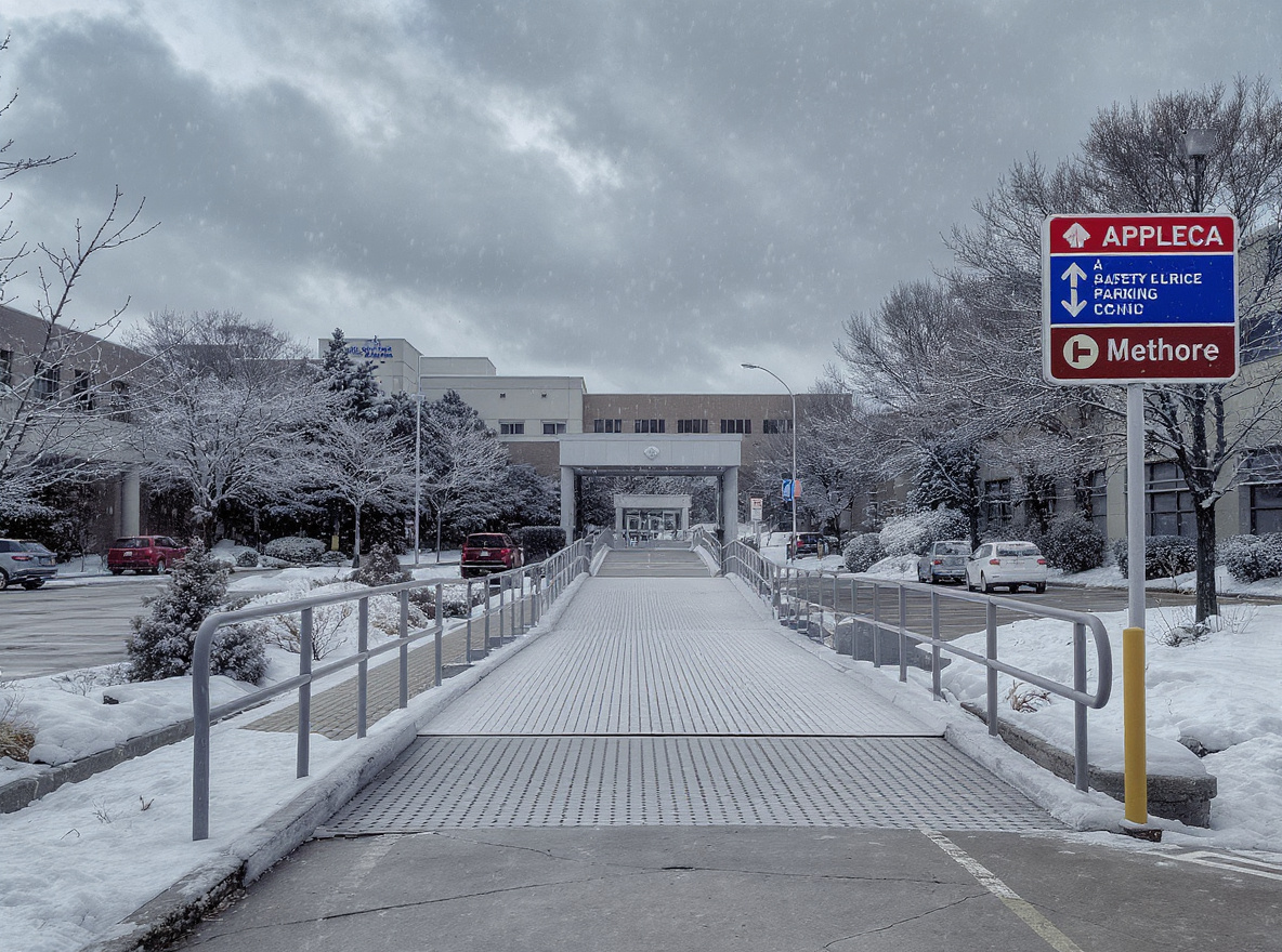 Heated driveway system - Medical Center Entrance
