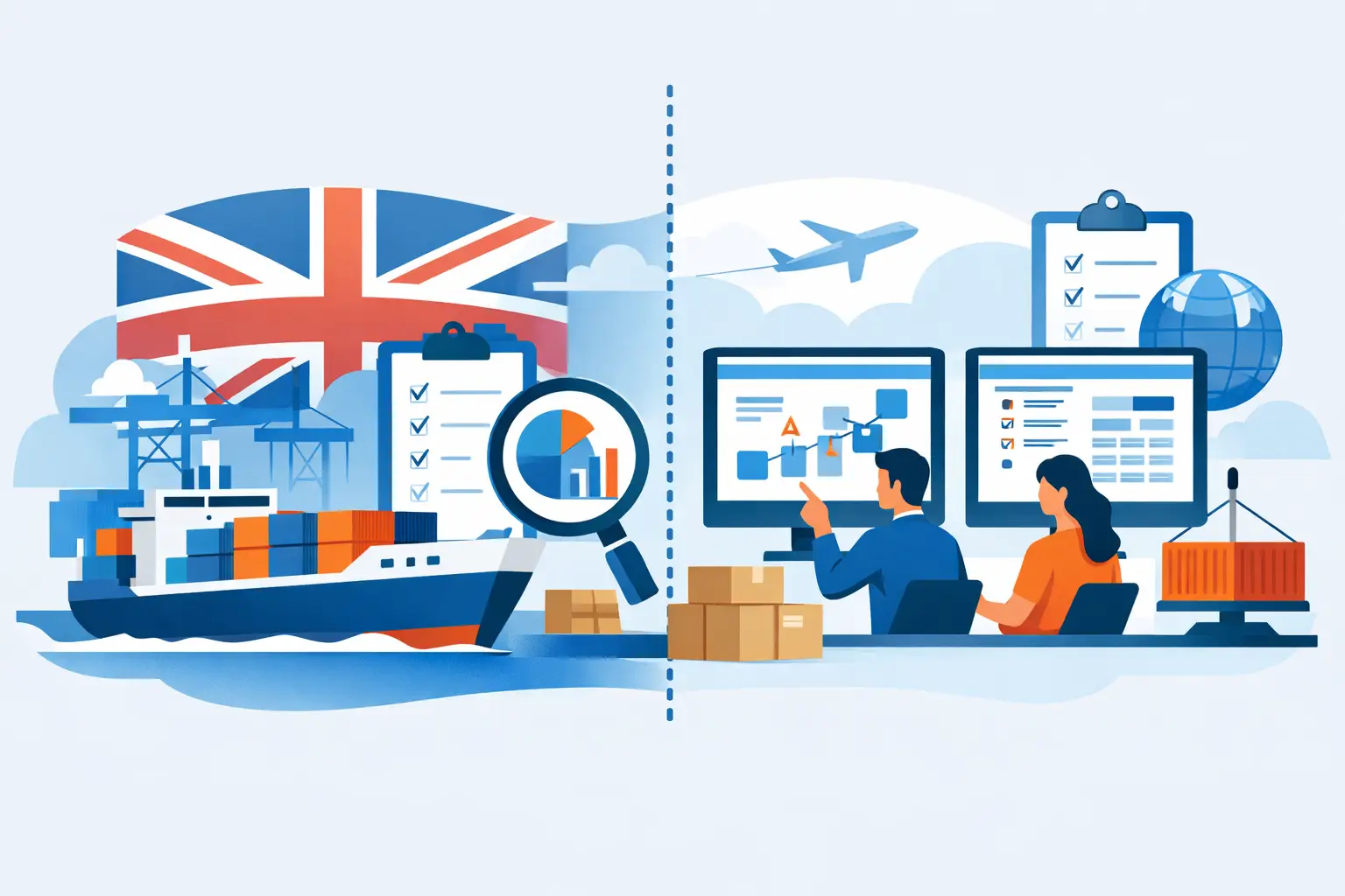 Comparación de software aduanero para operadores de Reino Unido e Irlanda