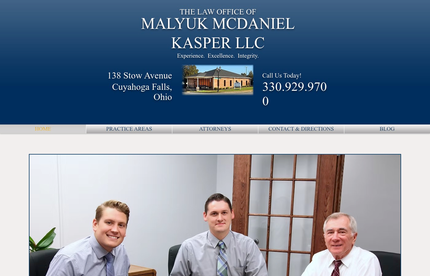 Malyuk McDaniel Kasper LLC website design by Halo Creatives