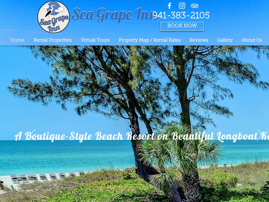 Sea Grape Inn website design by Halo Creatives