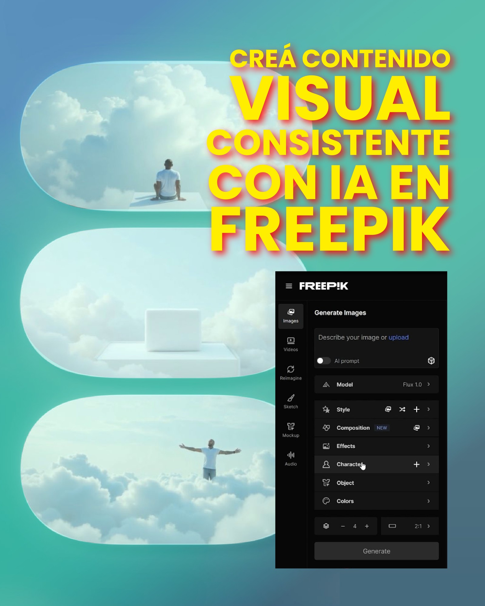 Creá Contenido Visual Consistente con IA en Freepik