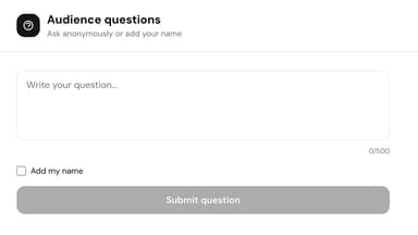 Real-Time Questions for you presentation