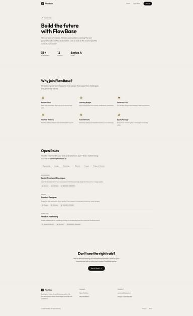 Careers page