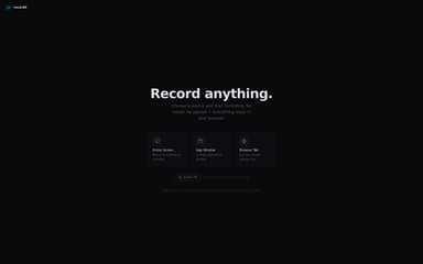 Record anything