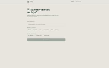 Fridge Recipe App