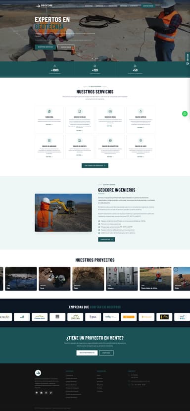 Geocore Website Redesign