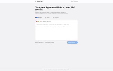 Apple Invoice To PDF