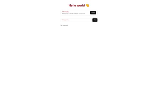 Pouze Hello world