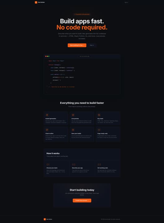 Nex Builder