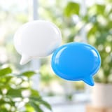 Two speech bubbles