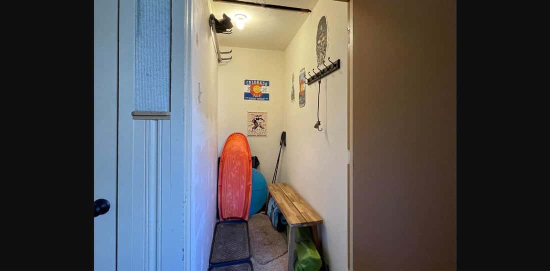 Ski storage room at Telluride Lodge