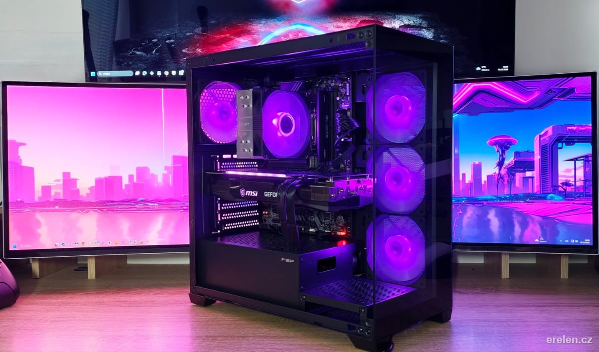 Gaming RGB PC AM5 – RTX 3060 Ti / 7500F — AMD Ryzen 5 7500F — MSI GeForce RTX 3060 Ti GAMING X TRIO 8 GB — Erelen Olomouc — photo 1