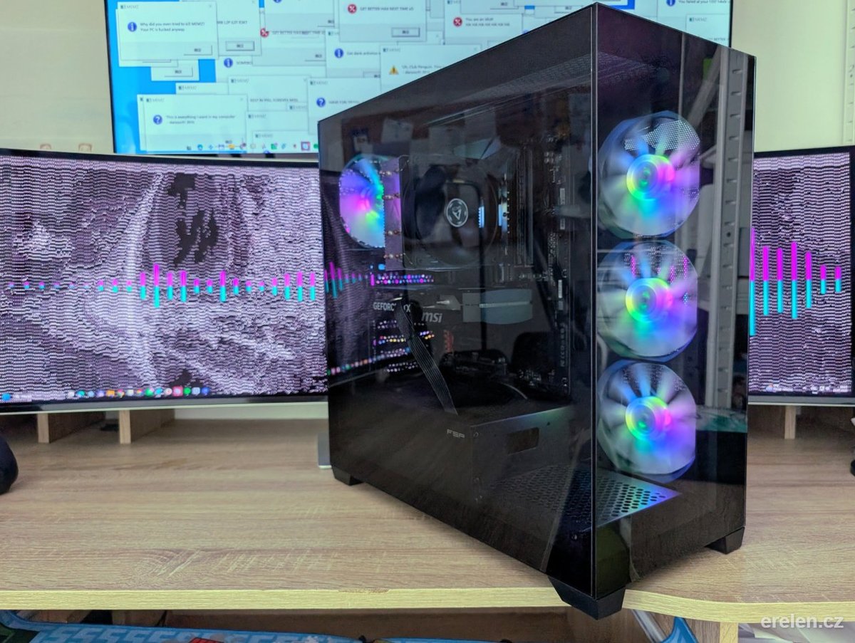 Herní PC - Ryzen 5600 / 5060ti — AMD Ryzen 5 5600 — MSI Shadow NVIDIA GeForce RTX 5060 Ti 8GB — Erelen Olomouc — foto 1