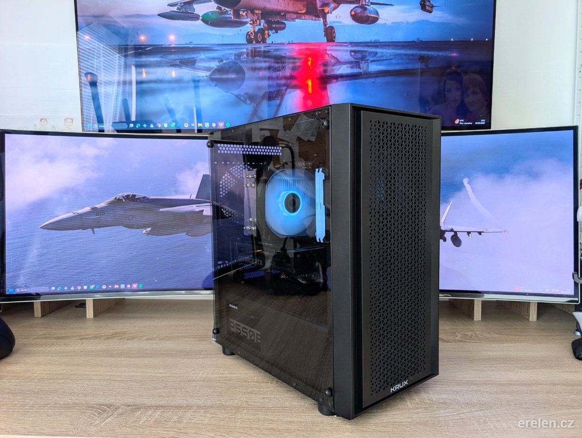 Herní PC - 12400F / RTX 4060 8GB — Intel Core i5-12400F — Nvidia RTX 4060 8GB — Erelen Olomouc — foto 1