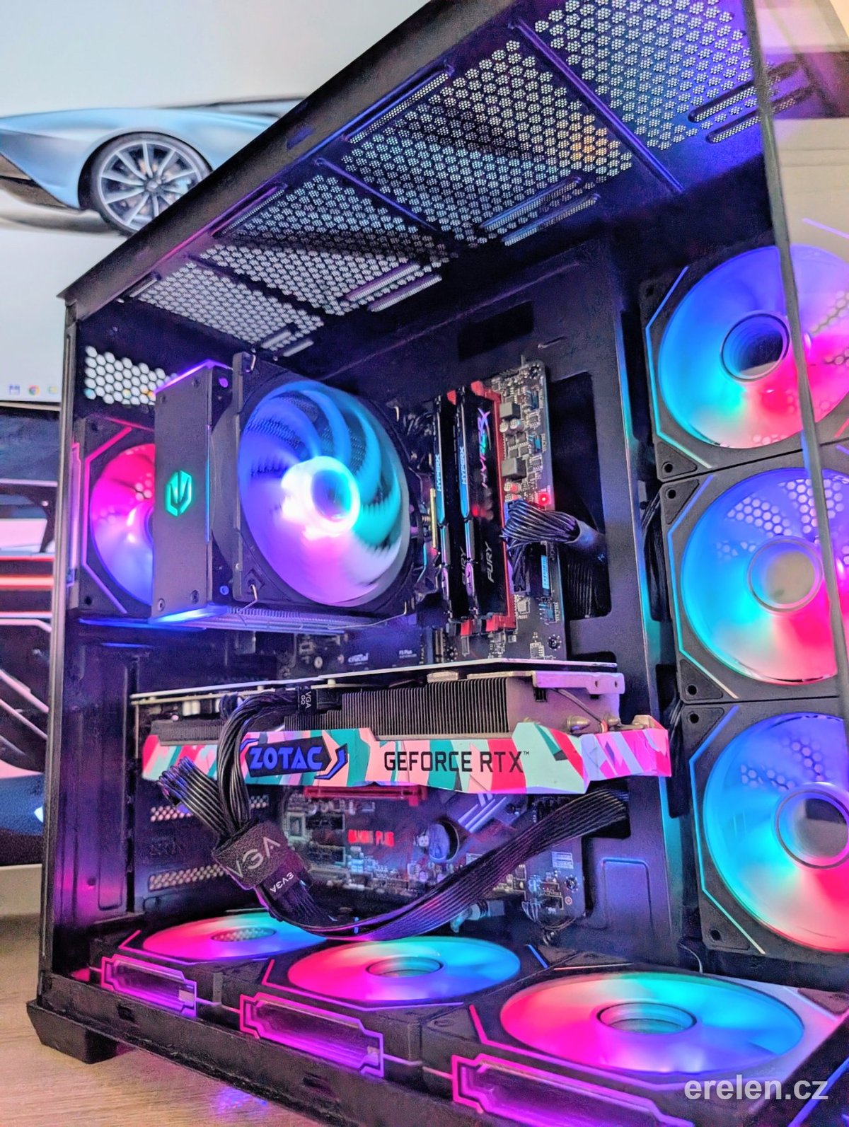 Herní RGB PC - Ryzen 5600 / RTX 3070 — AMD RYZEN 5 5600 — Nvidia RTX 3070 Zotac 8GB — Erelen Olomouc — foto 1