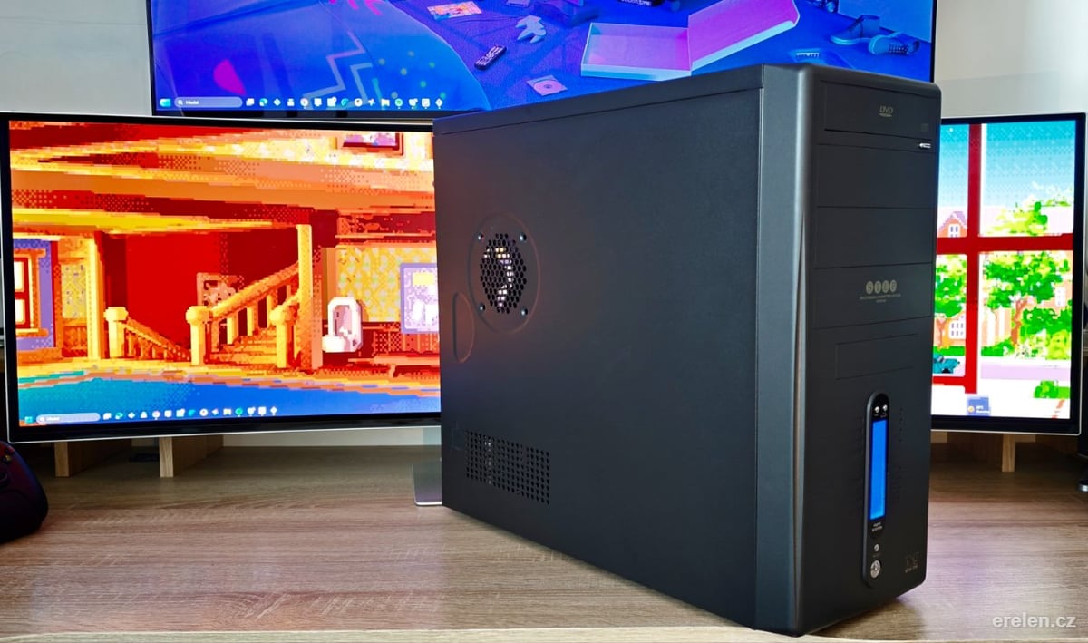 Retro Sleeper PC – Ryzen 5 9600X / RX 9060 XT 16GB — AMD Ryzen 5 9600X — XFX Swift AMD Radeon RX 9060 XT OC 16G — Erelen Olomouc — photo 1