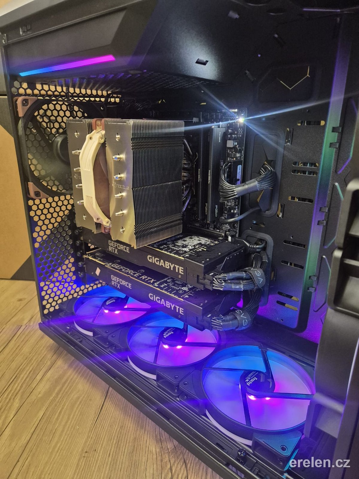 AI PC – 2× RTX 3090 24 GB · 48 GB VRAM · Ryzen 9 9900X — AMD Ryzen 9 9900X — 2× NVIDIA RTX 3090 24 GB – Turbo — Erelen Olomouc — photo 1