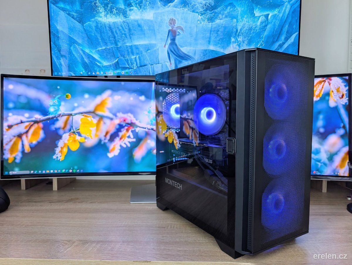 Top herní PC AM4 - 5700X / RTX 5070 — AMD Ryzen 7 5700x (8 jader, 16 vláken, 32MB L3 cache) — ASUS DUAL GeForce RTX 5070 12GB OC — Erelen Olomouc — foto 1