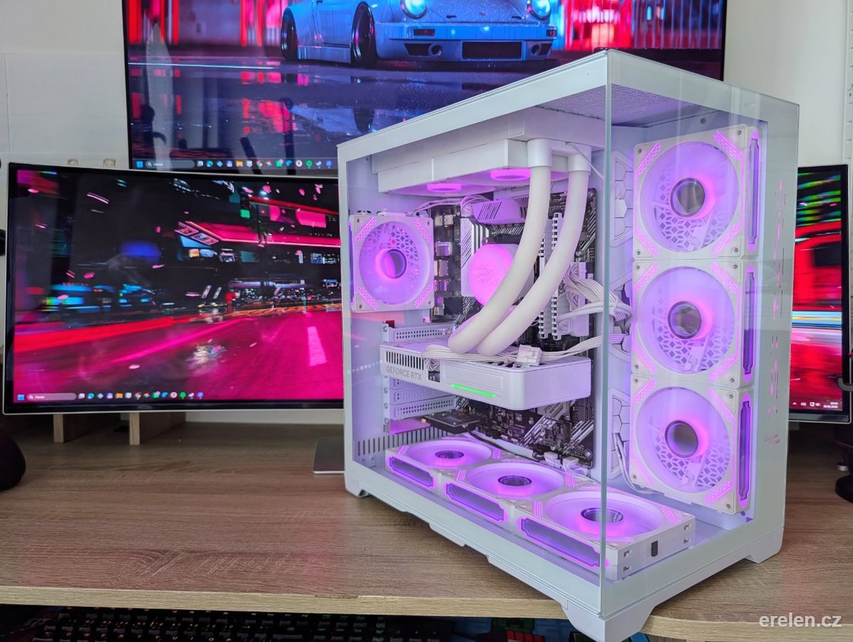 Herní PC – RTX 5060 / 5700X / 32GB — AMD Ryzen 7 5700x (8 jader, 16 vláken, 32MB L3 cache) — GIGABYTE GeForce RTX 5060 AERO OC 8GB — Erelen Olomouc — foto 1