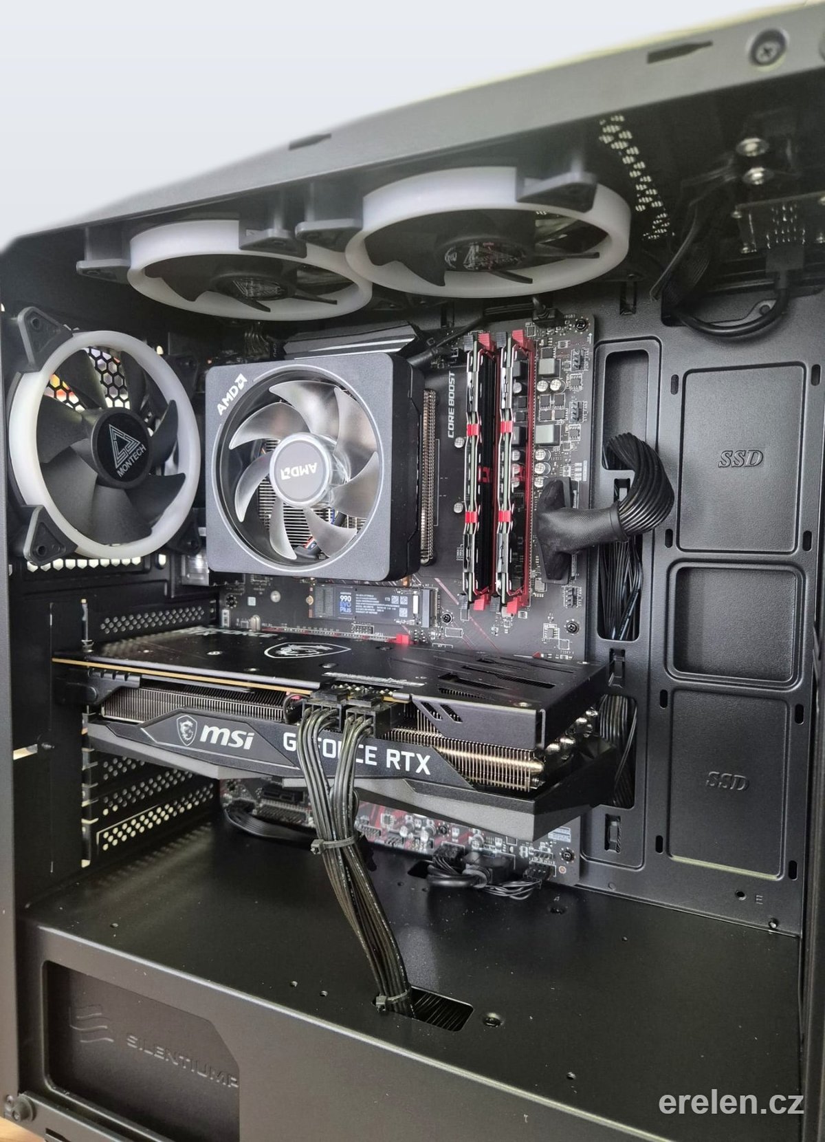 Herní PC - Ryzen 5500 / 3060ti — AMD Ryzen 5 5500 (6 jader / 12 vláken) — Nvidia RTX 3060ti 8GB — Erelen Olomouc — foto 1